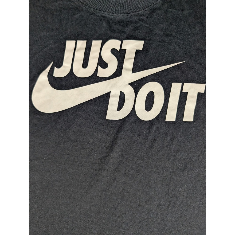 Nike Mens Just Do It Graphic T-Shirt Black Short Sleeve Crew Neck XXL AR5006-010 - Picture 6 of 9